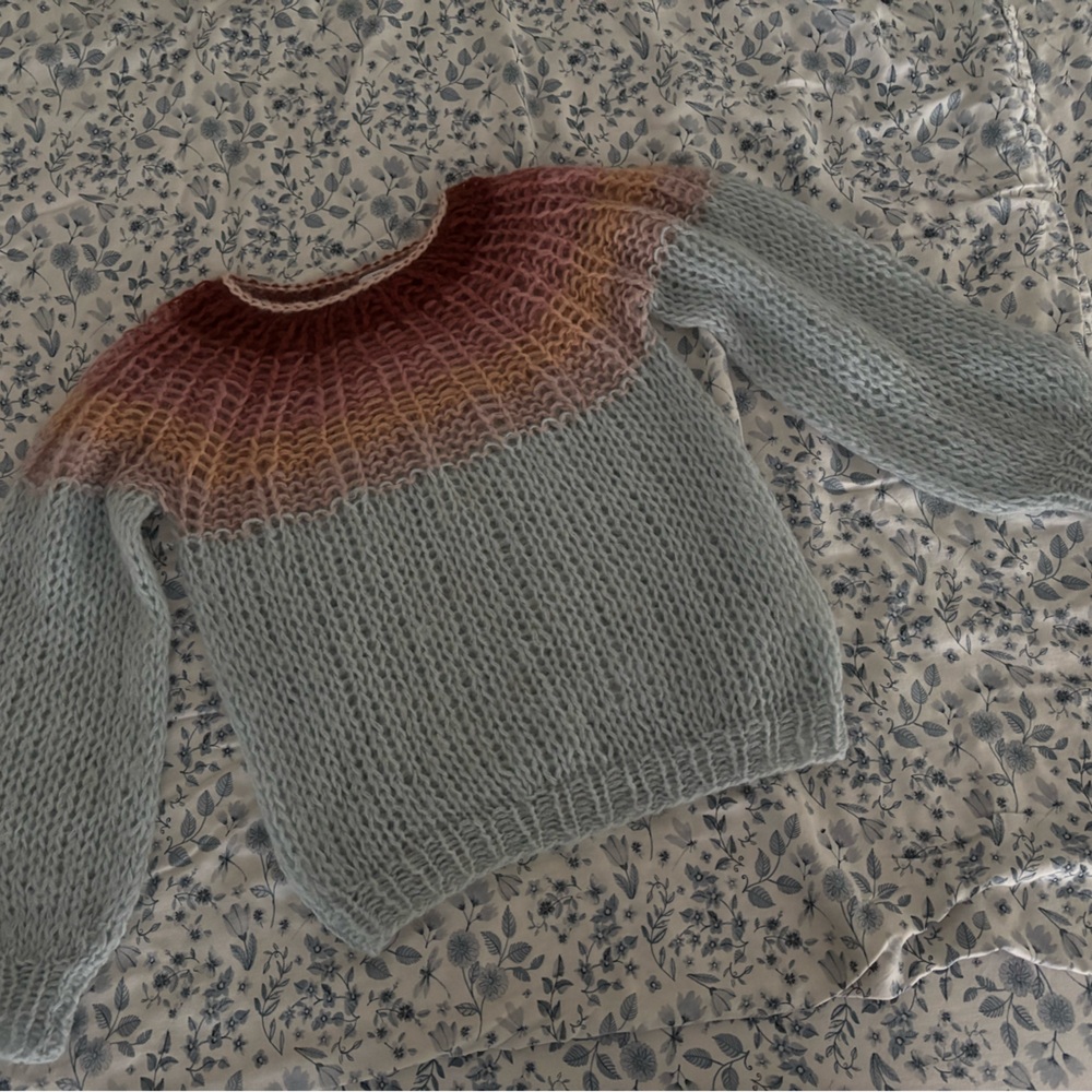 Maiami Mohair Gradient Sweater Size Small